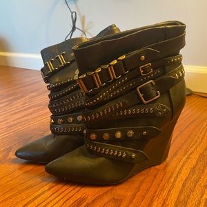 L.A.M.B. Studded Booties